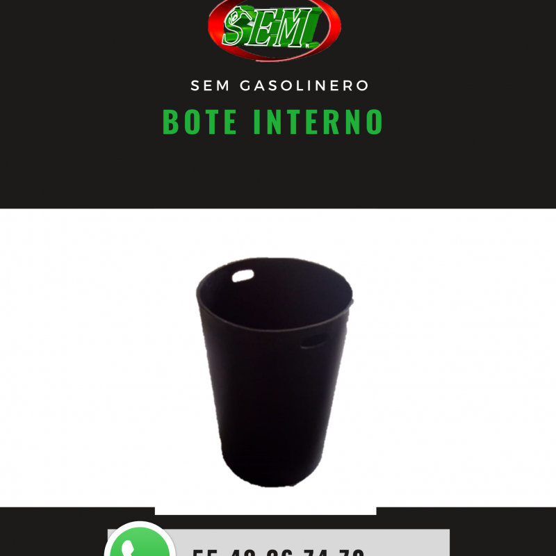 bote interno negro