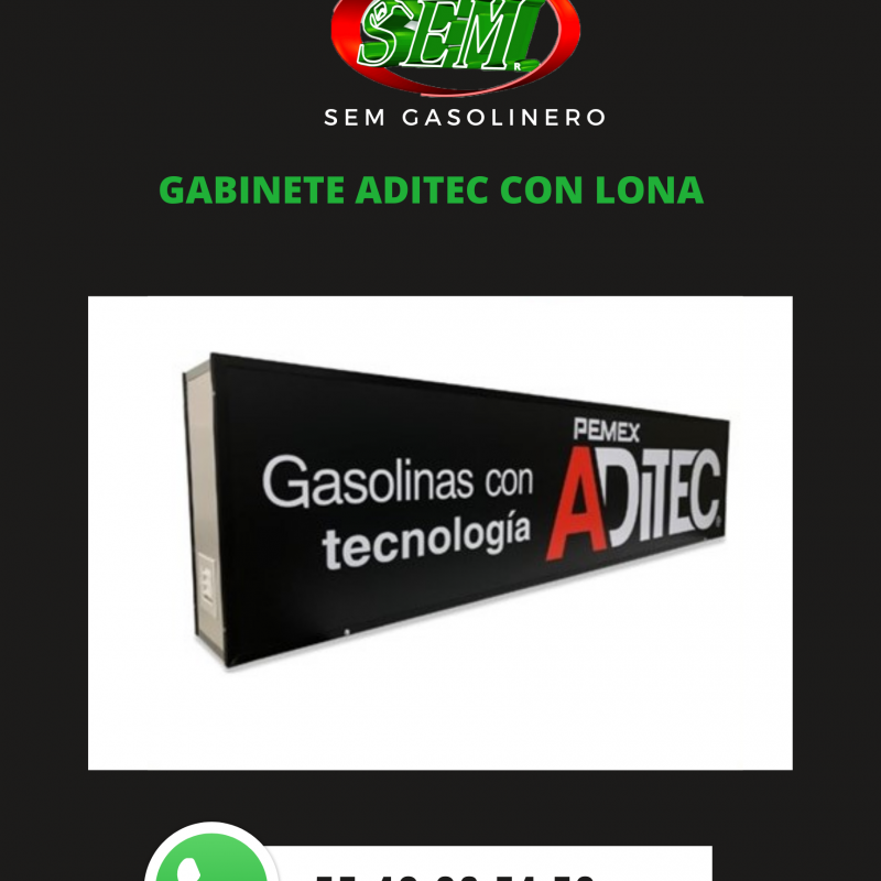 GABINETE ADITEC CON LONA