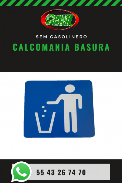 CALCOMANIA BASURA