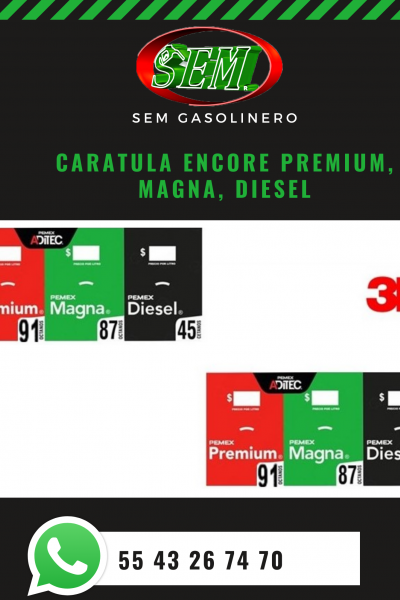 CARATULA ENCORE PREMIUM, MAGNA, DIESEL