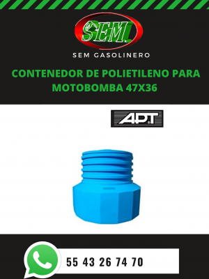 CONTENEDOR DE POLIETILENO PARA MOTOBOMBA 47X36