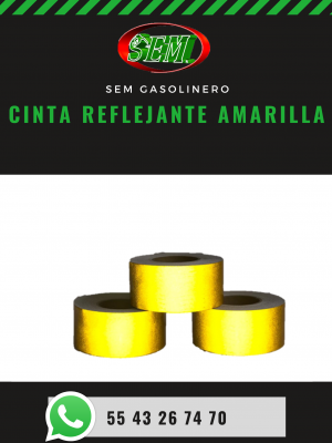 CINTA REFLEJANTE AMARILLA