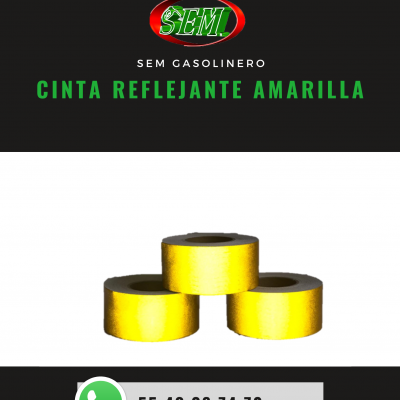 CINTA REFLEJANTE AMARILLA