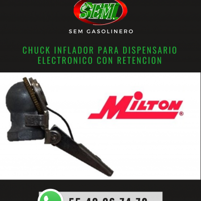 CHUCK INFLADOR PARA DISPENSARIO ELECTRONICO CON RETENCION