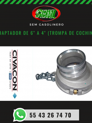 ADAPTADOR DE 6_ A 4_ (TROMPA DE COCHINO)