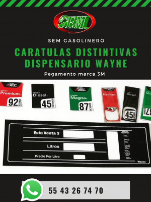 CARATULAS DISTINTIVAS DISPENSARIO WAYNE