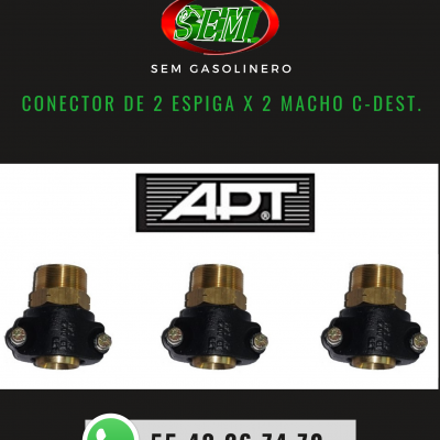 CONECTOR DE 2 ESPIGA X 2 MACHO C-DEST.