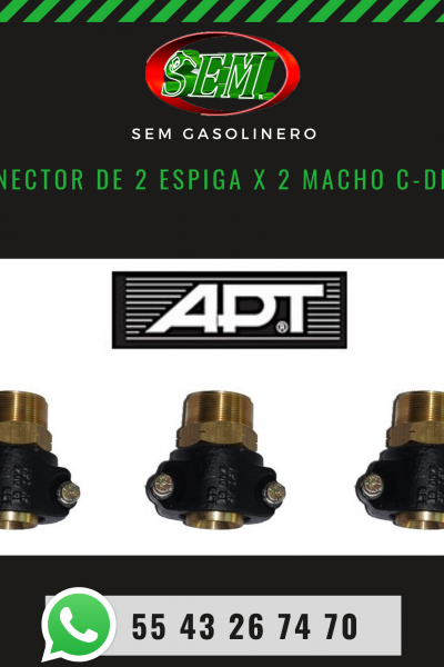 CONECTOR DE 2 ESPIGA X 2 MACHO C-DEST.