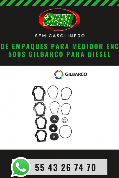 KIT DE EMPAQUES  MEDIDOR ENCORE 500S GILBARCO DIESEL