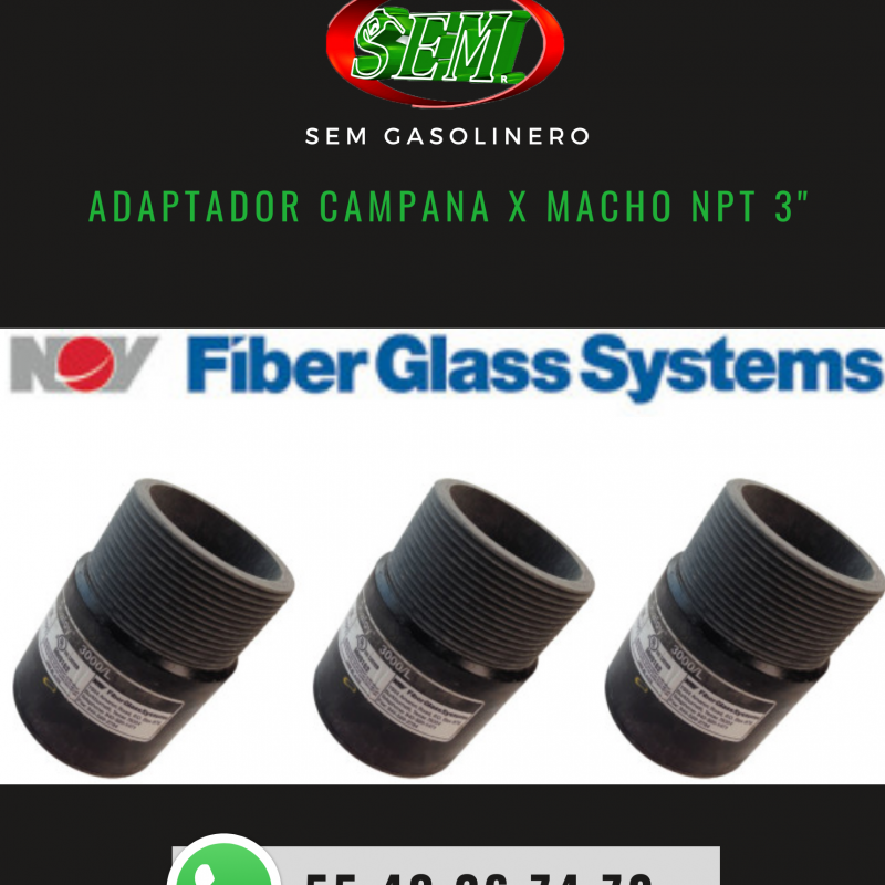 ADAPTADOR CAMPANA X MACHO NPT 3_