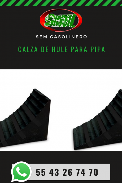 CALZA DE HULE PARA PIPA