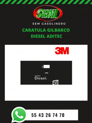 CARATULA GILBARCO DIESEL ADITEC