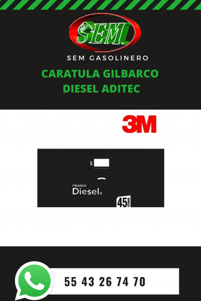 CARATULA GILBARCO DIESEL ADITEC