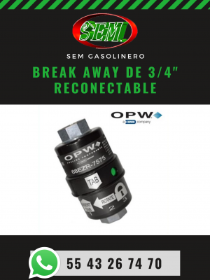 BREAK AWAY DE 3/4 RECONECTABLE