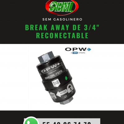 BREAK AWAY DE 3/4 RECONECTABLE