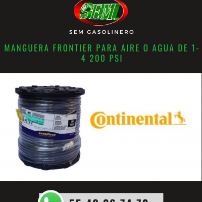 MANGUERA FRONTIER PARA AIRE O AGUA DE 1-4 200 PSI