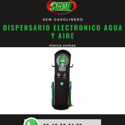 DISPENSARIO AGUA , AIRE SOMAX ELECTRONICO