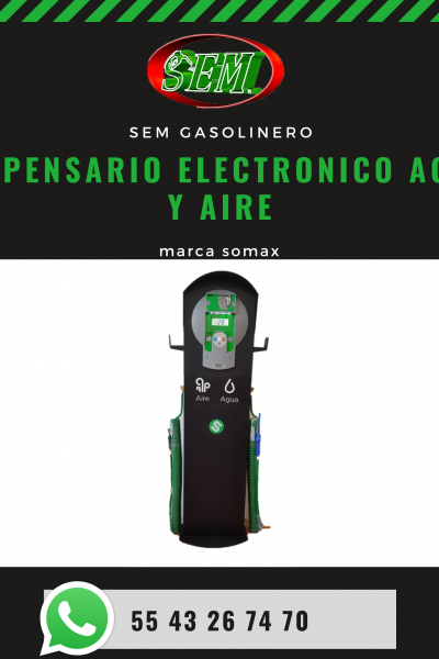 DISPENSARIO AGUA , AIRE  SOMAX ELECTRONICO