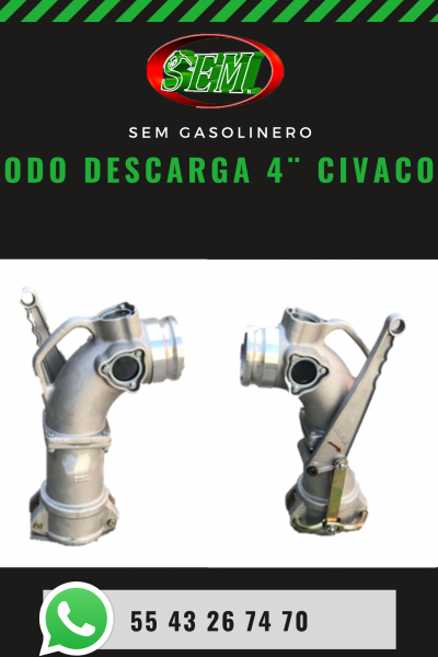 CODO DE DESCARGA 4´´ CIVACON