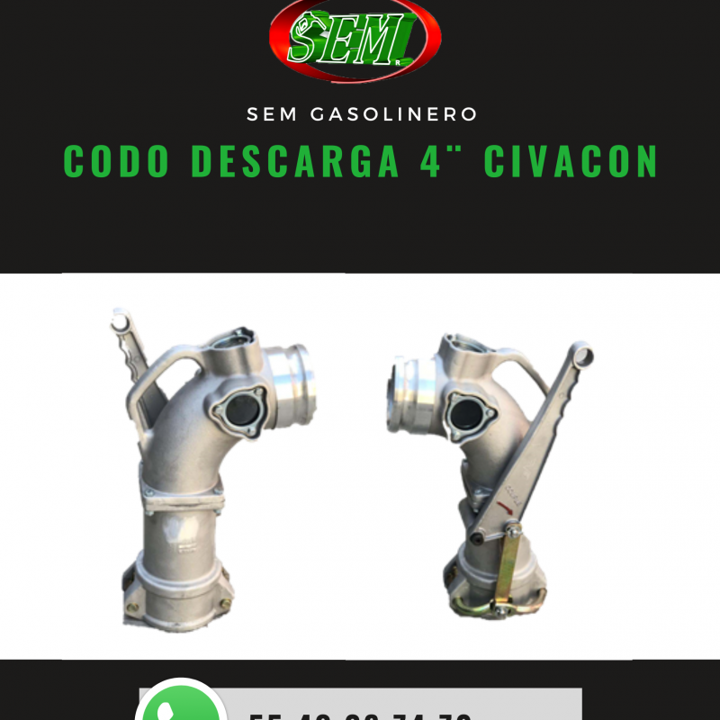 CODO DE DESCARGA 4´´ CIVACON