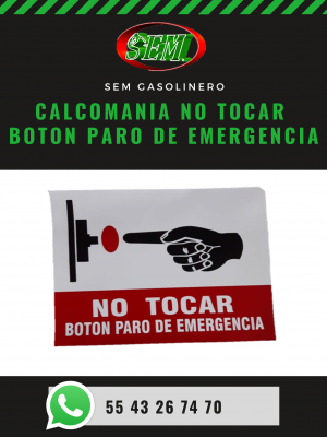 NO TOCAR BOTON DE EMERGENCIA