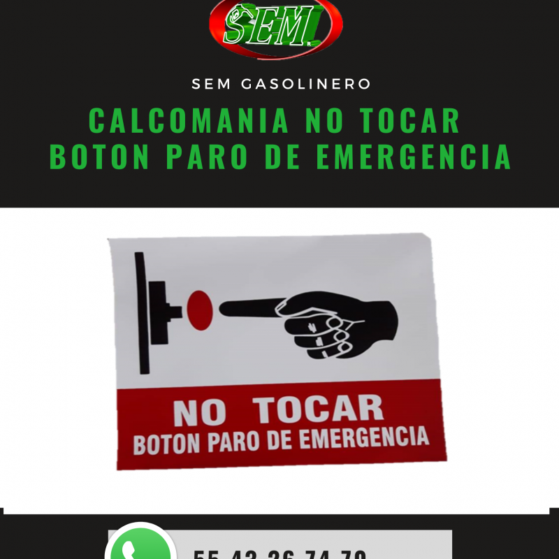 NO TOCAR BOTON DE EMERGENCIA