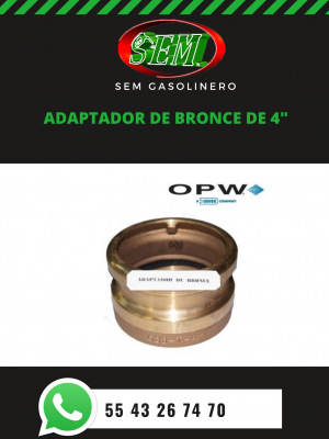 ADAPTADOR DE BRONCE DE 4