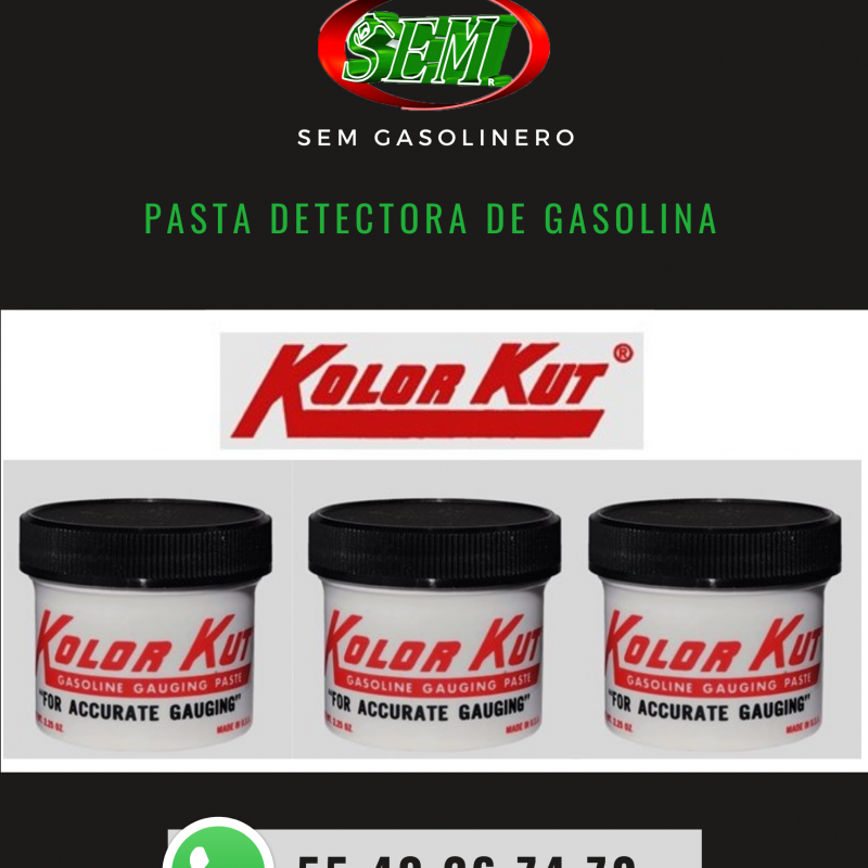 PASTA DETECTORA DE GASOLINA