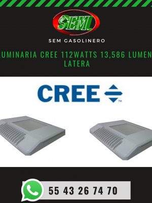 LUMINARIA CREE 112WATTS 13,586 LUMENS LATERAL