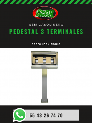 PEDESTAL 3 TERMINALES