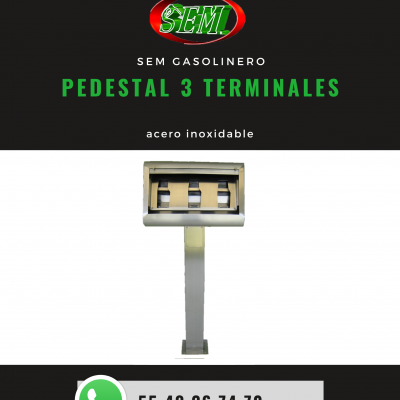 PEDESTAL 3 TERMINALES