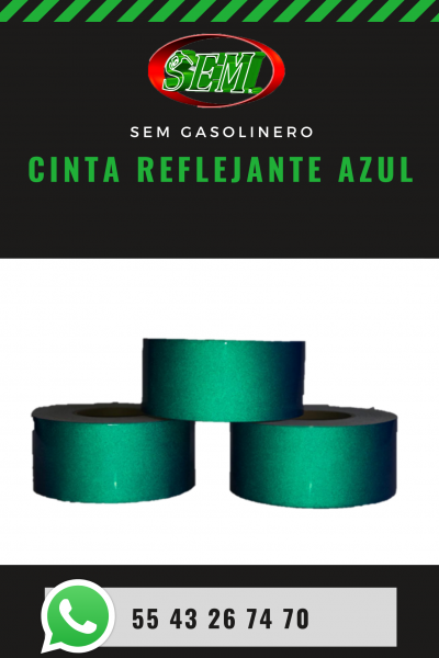 CINTA REFLEJANTE AZUL