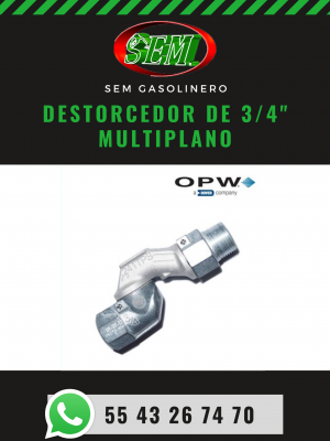 DESTORCEDOR DE 3/4 MULTIPLANO