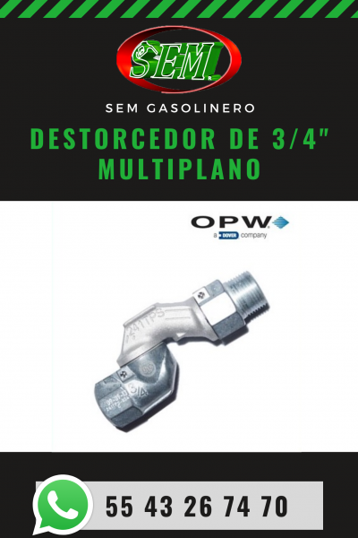 DESTORCEDOR DE 3/4 MULTIPLANO