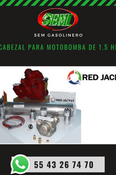 CABEZAL PARA MOTOBOMBA DE 1.5 HP