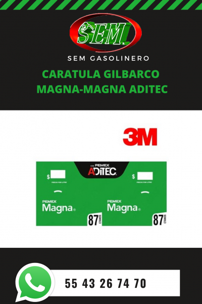 CARATULA GILBARCO MAGNA MAGNA ADITEC