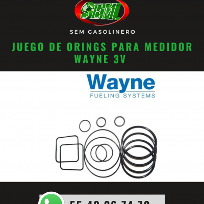 JUEGO DE ORINGS PARA MEDIDOR WAYNE 3V