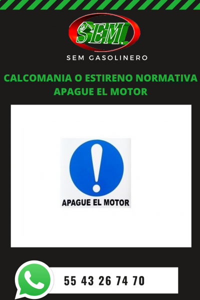 APAGUE EL MOTOR