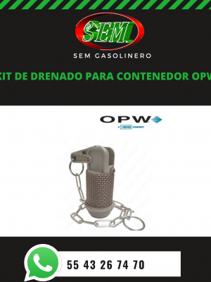 KIT DE DRENADO  CONTENEDOR OPW