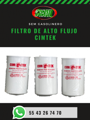 FILTRO DE ALTO FLUJO CIMTEK