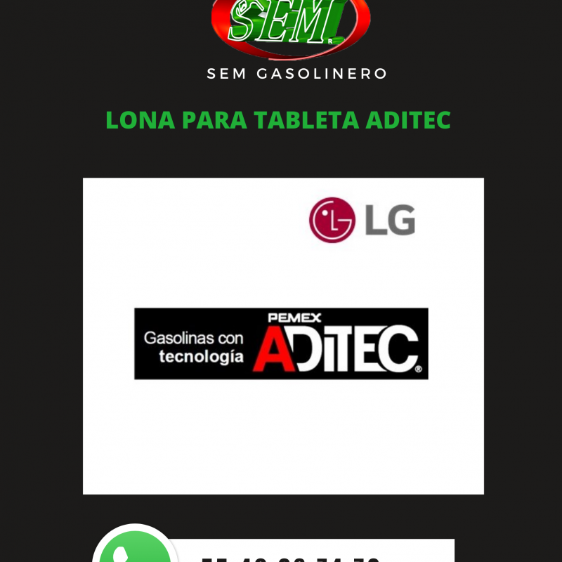 LONA PARA TABLETA ADITEC