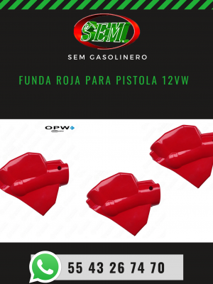 FUNDA ROJA PARA PISTOLA 12VW