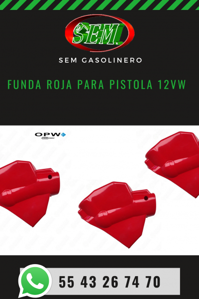 FUNDA ROJA PARA PISTOLA 12VW