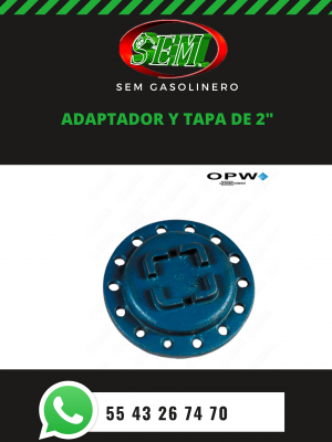 ADAPTADOR Y TAPA DE 2