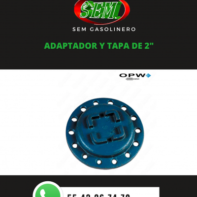 ADAPTADOR Y TAPA DE 2