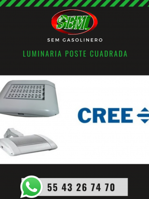 LUMINARIA POSTE CUADRADA