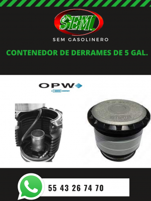 CONTENEDOR DE DERRAMES DE 5 GAL