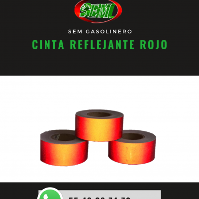 CINTA REFLEJANTE ROJO