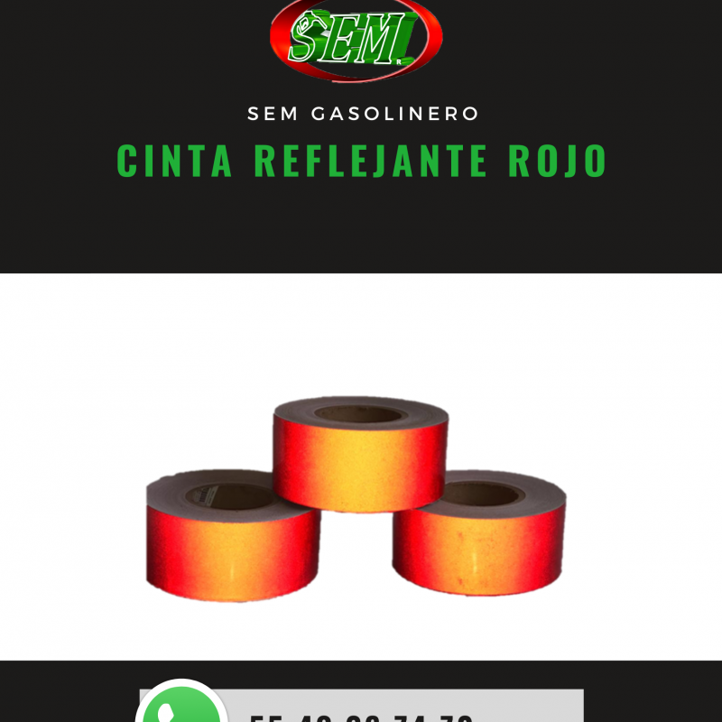 CINTA REFLEJANTE ROJO