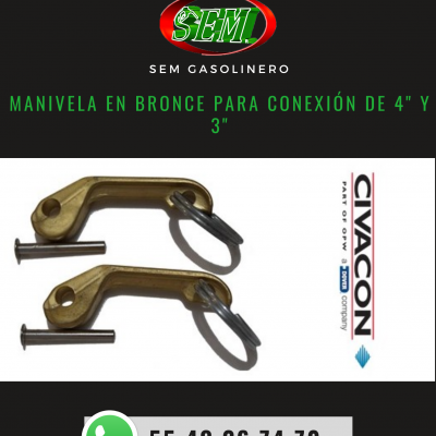 MANIVELA EN BRONCE PARA CONEXIÓN DE 4_ Y 3_